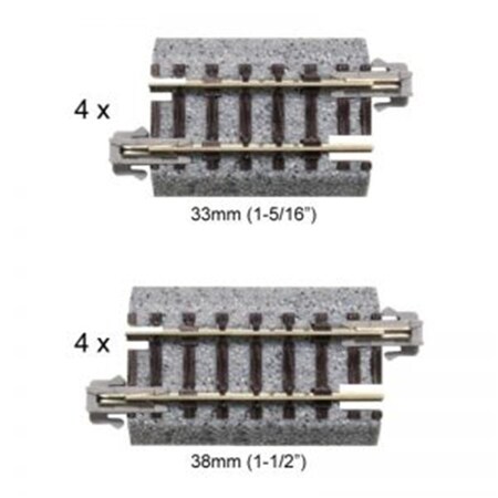 Kato 33 x 38 mm N Scale Short Track Assortment B KAT20-092